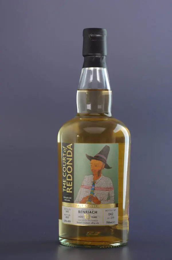 The Court of Redonda BenRiach 10 year old Speyside Single Malt Whisky Product Shot with bottle