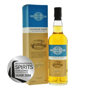 Lochwood Tower Single Malt Whisky, highlighting the unique characteristics of the lowland whisky.