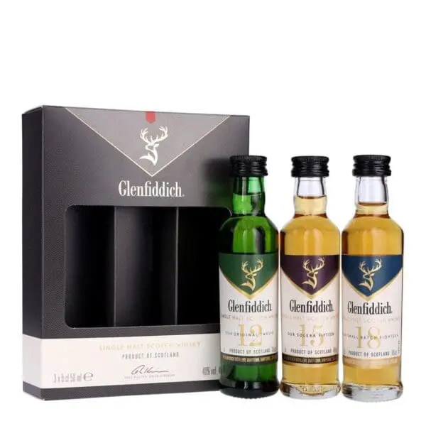 Glenfiddich 12, 15 & 18 Year Old - 5cl Miniature Pack