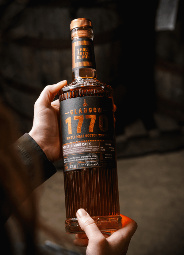 Glasgow 1770 Marsala Cask Batch 1 Hand Shot