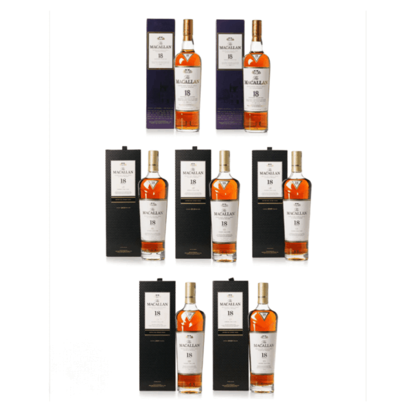 Macallan 18 Year old set of 7