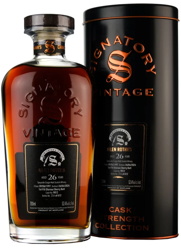 Glenrothes 1997 26 year old Signatory Vintage Symington's Choice