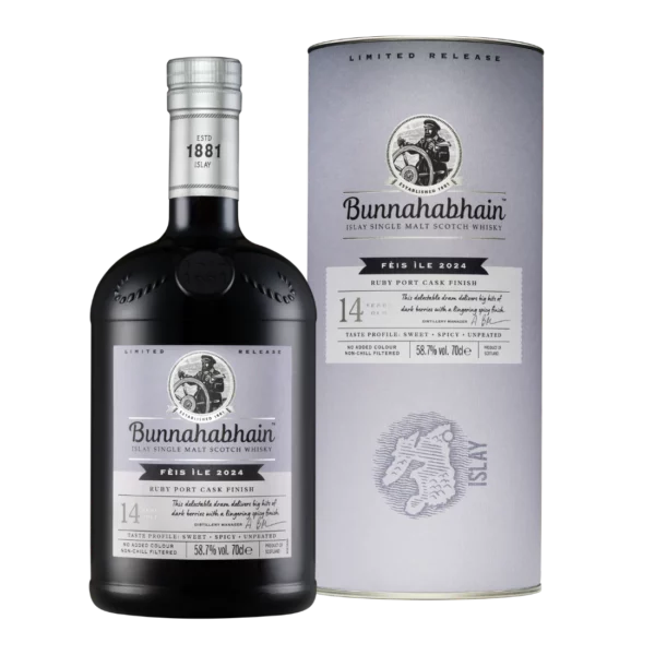 Bunnahabhain Fèis Ìle 2024: 14 Year Old Ruby Port Cask Finish